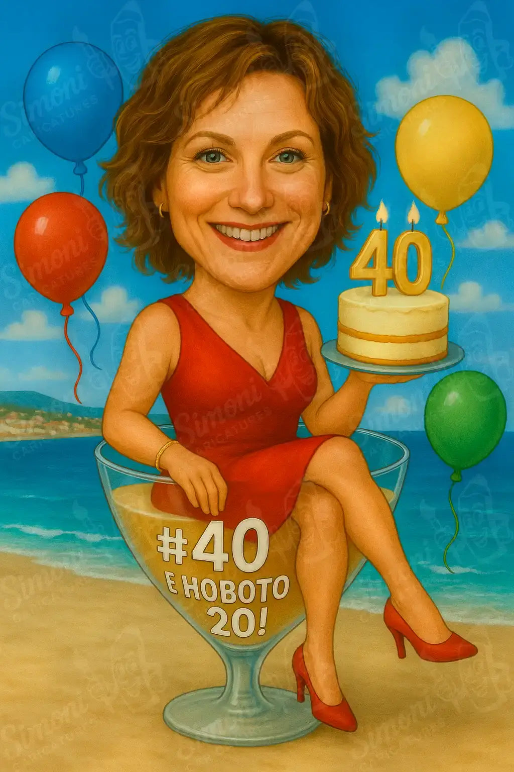 Карикатура рожден ден - #40 е новото 20!